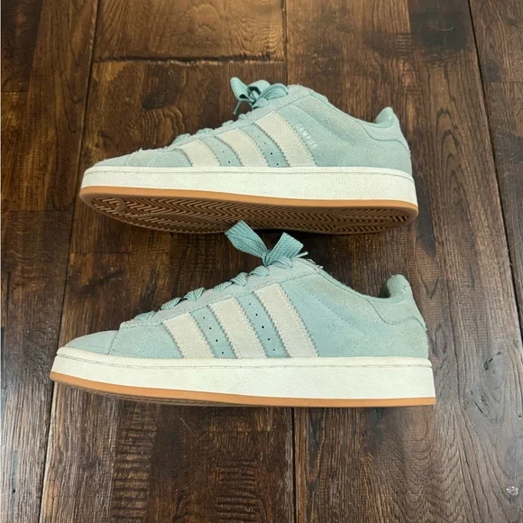 Adidas Pastel Blue Suede Campus Sneakers Size 8.5 - Picture 5 of 15